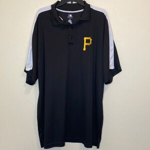 Pittsburgh Pirates Black and White Big and Tall Polo Size XL Tall